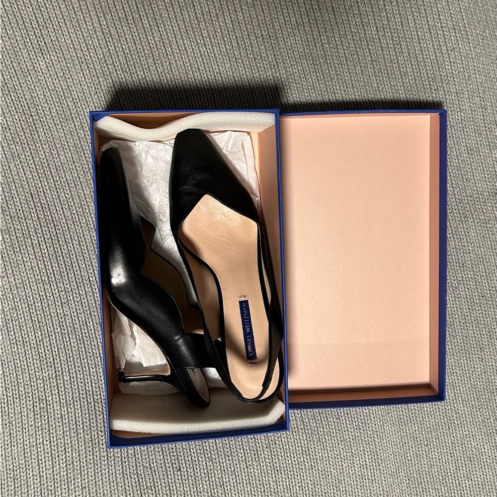 Stuart Weitzman Aliana Leather Heels Size 9.5